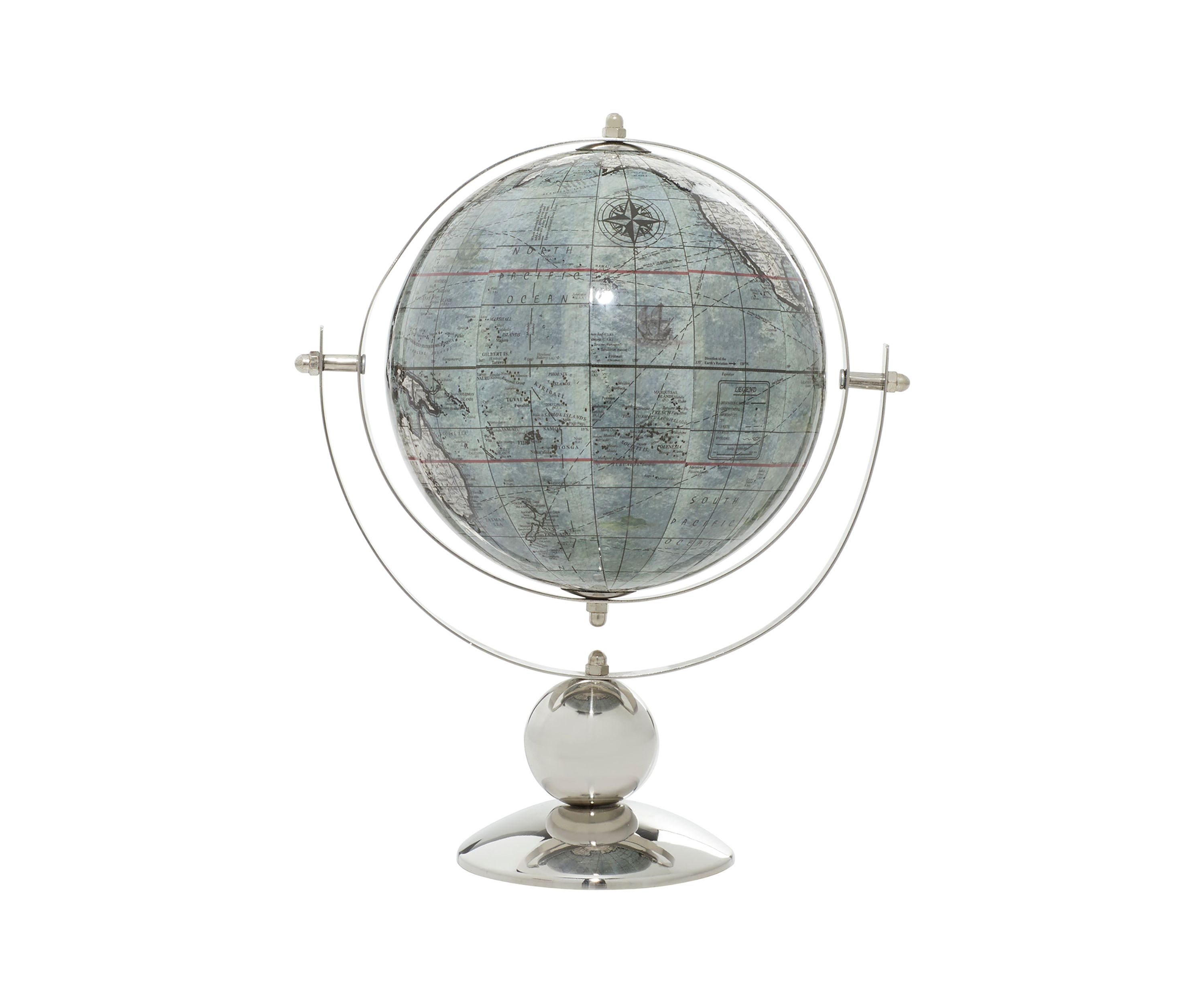 Traditional Stainless Steel Metal Globe