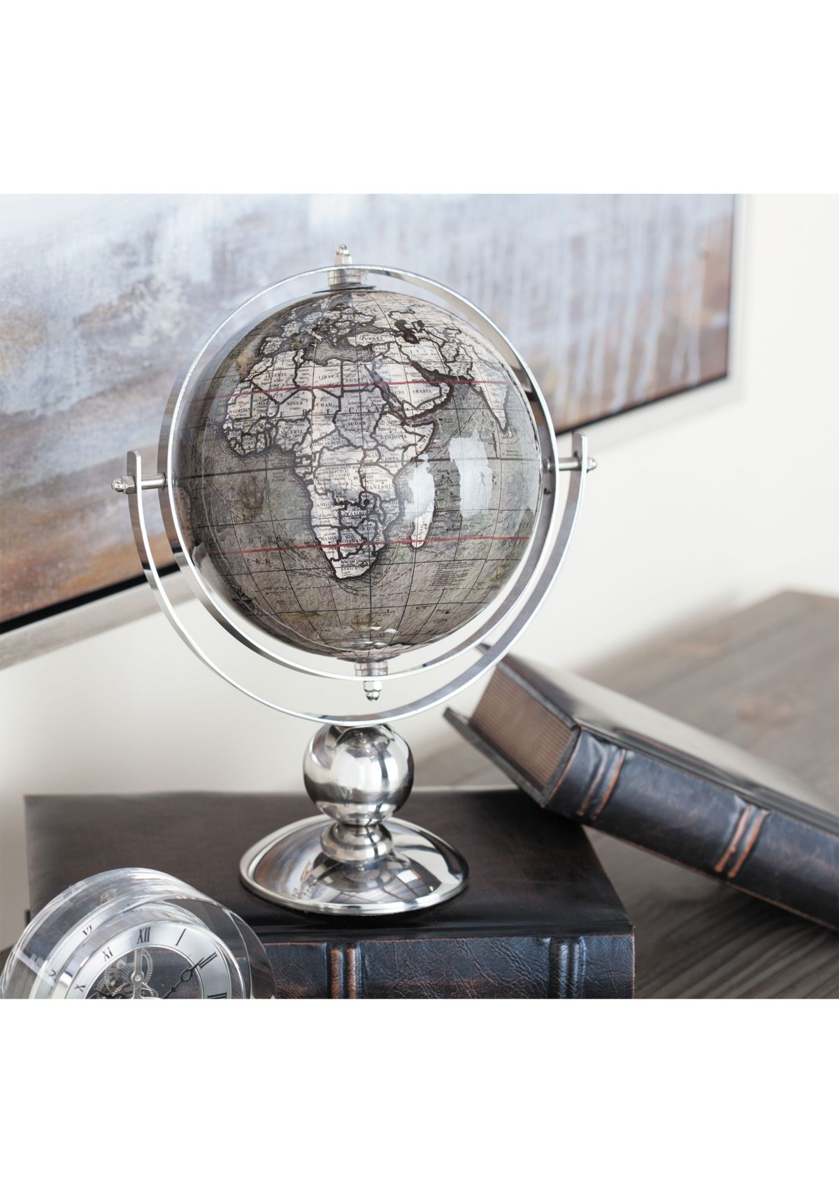 Traditional Stainless Steel Metal Globe