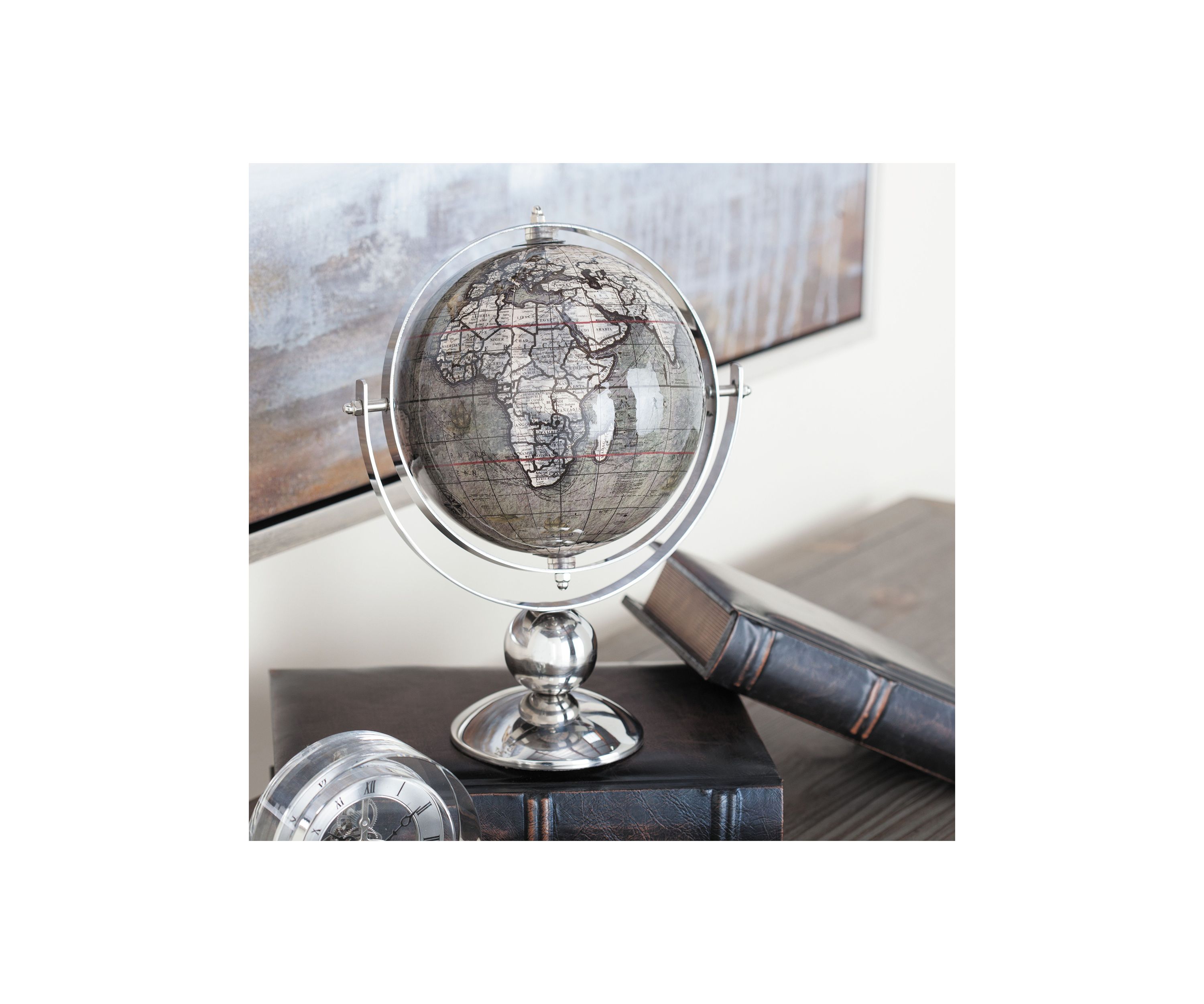 Traditional Stainless Steel Metal Globe