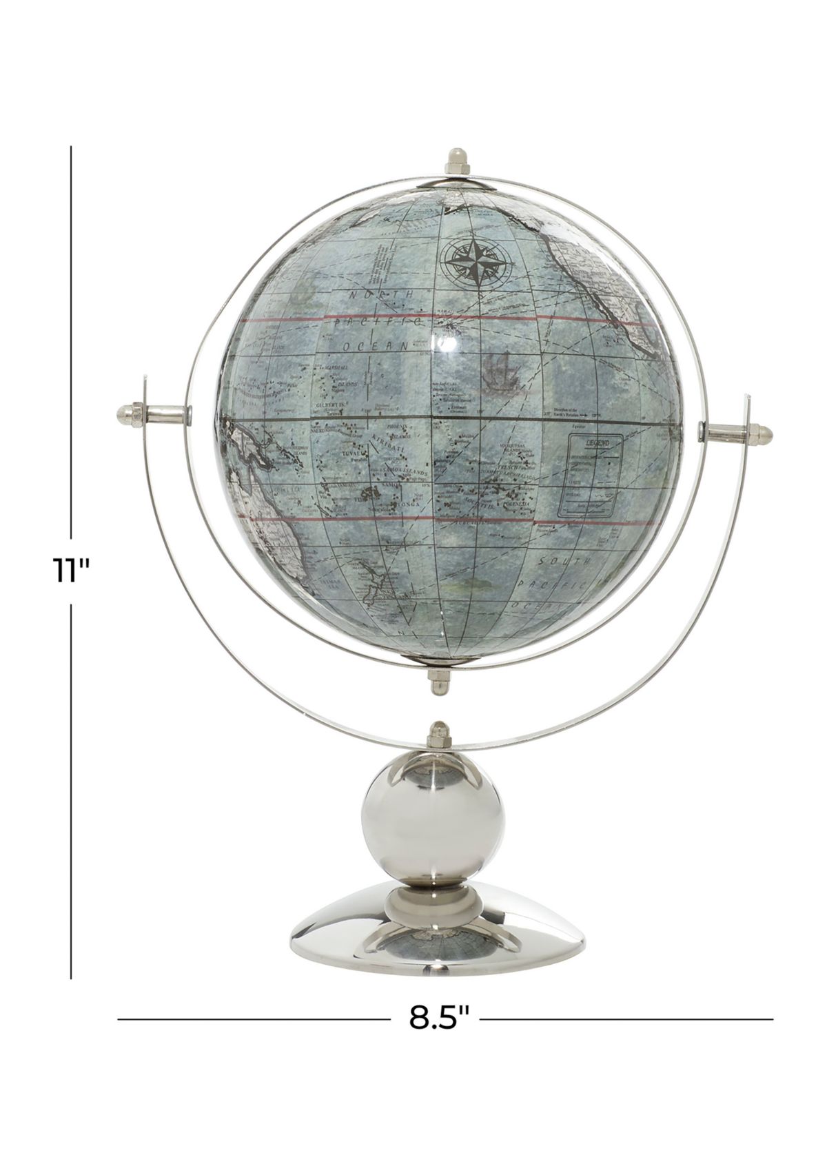 Traditional Stainless Steel Metal Globe