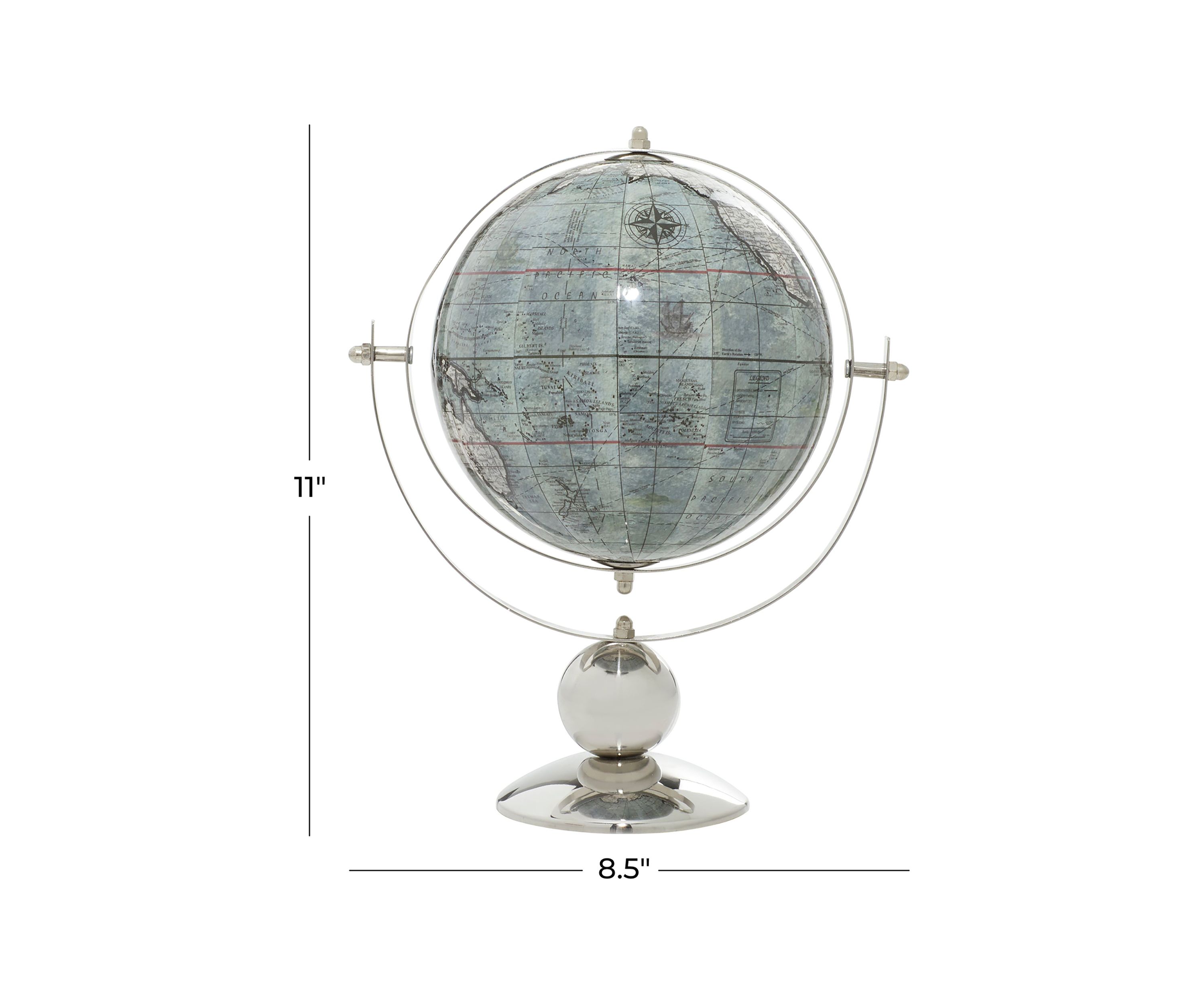 Traditional Stainless Steel Metal Globe