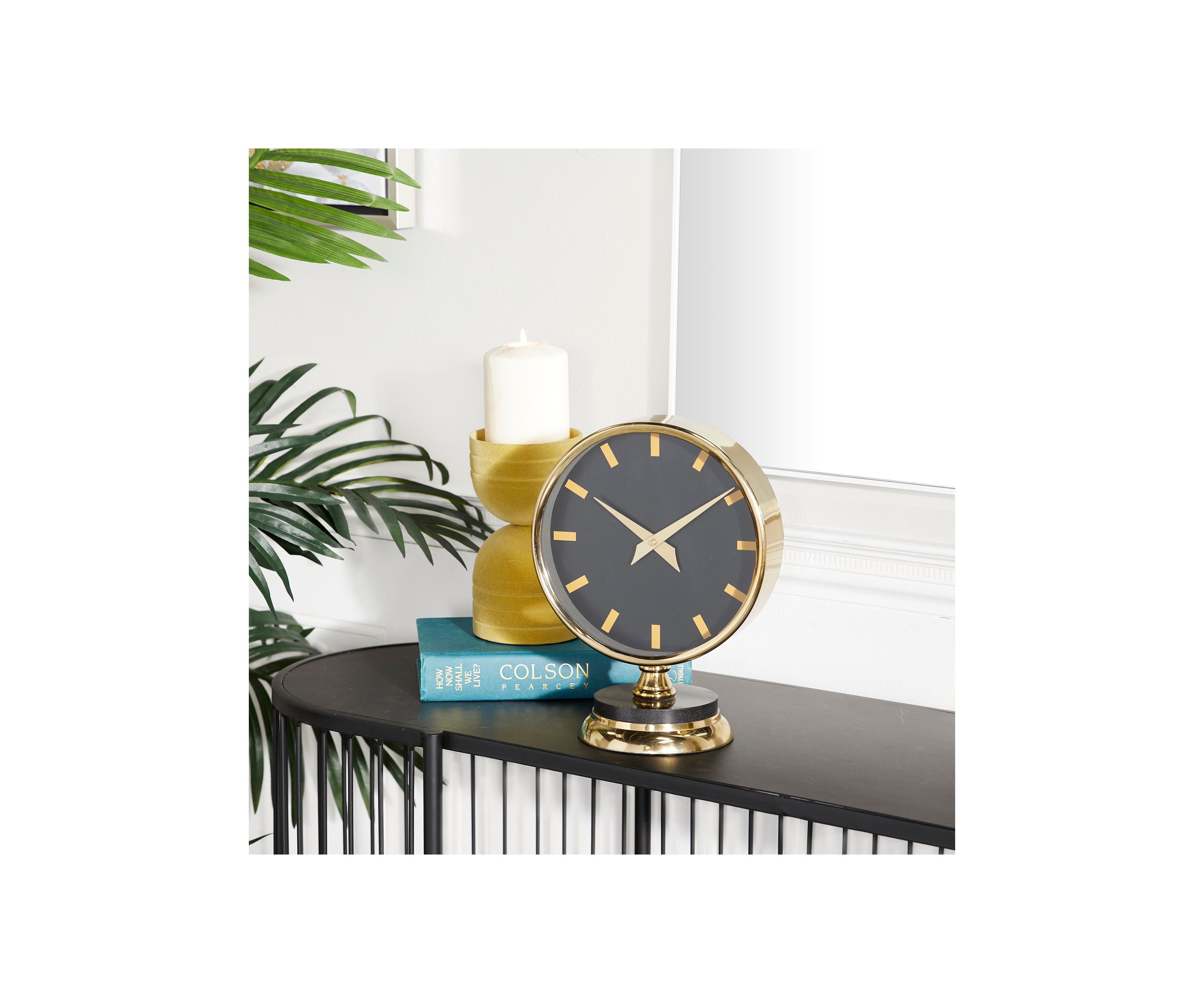 Modern Stainless Steel Metal Clock