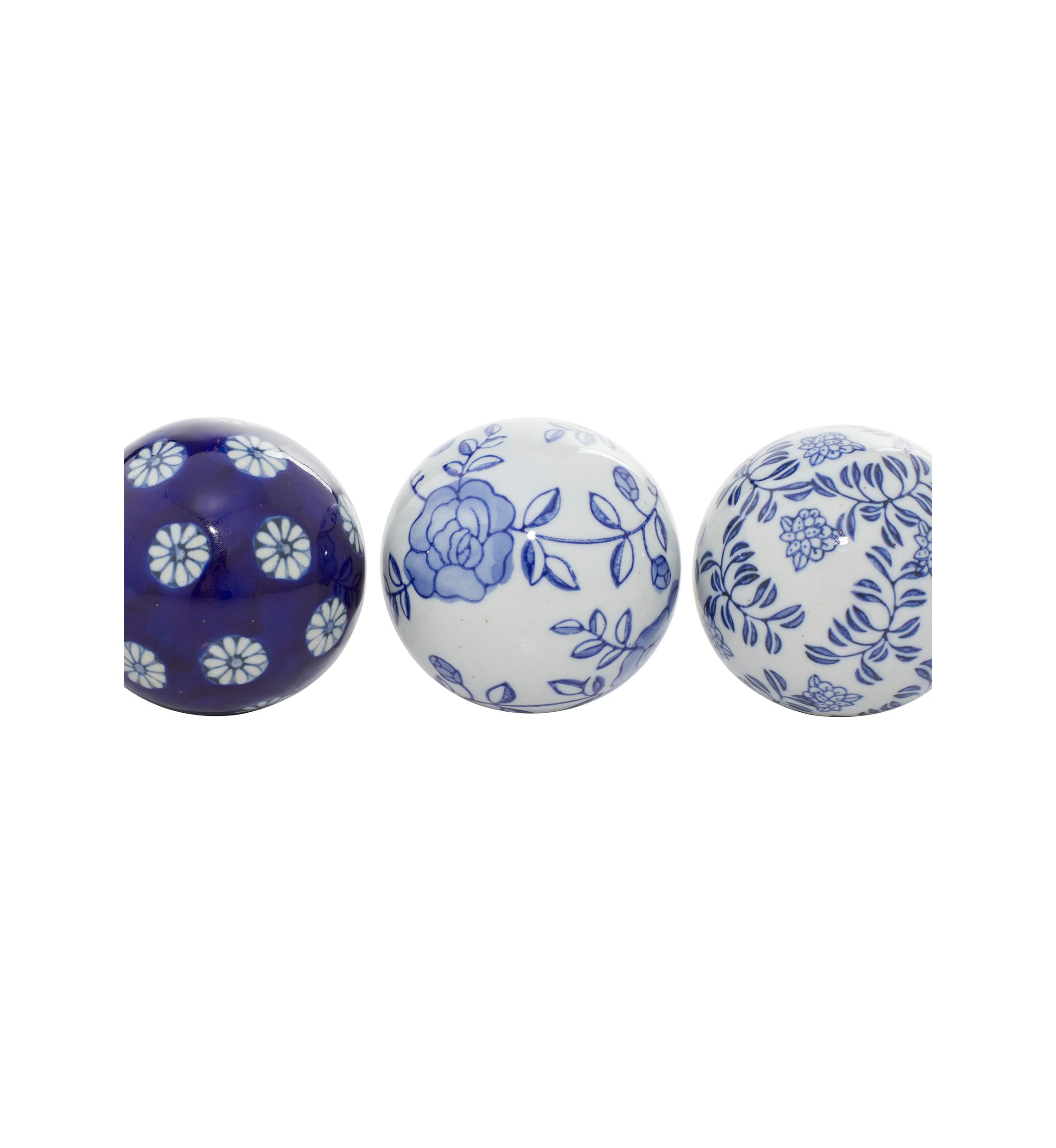 Traditional Ceramic Orbs & Vase Filler - Set of 6