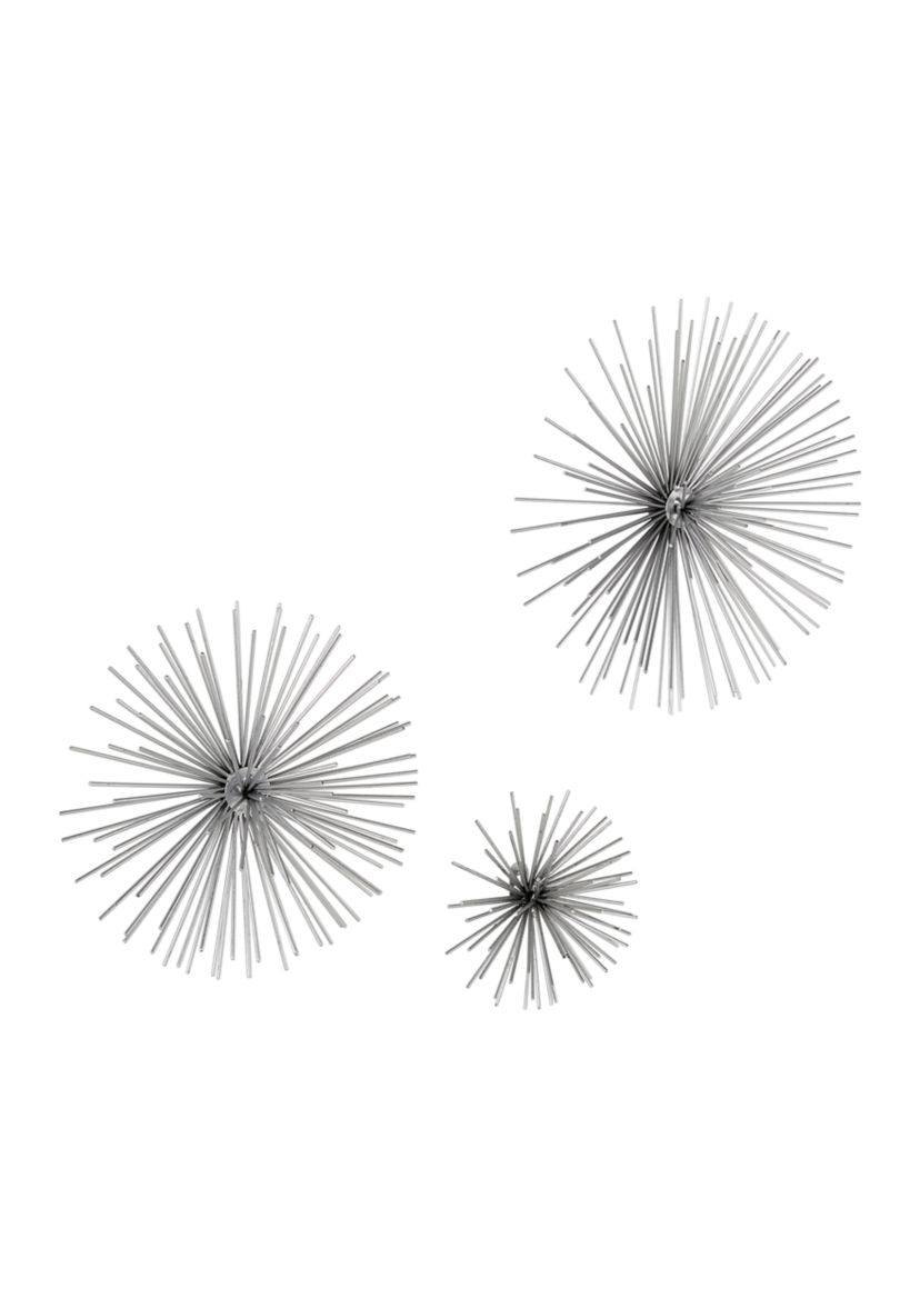Contemporary Metal Wall Decor - Set of 3