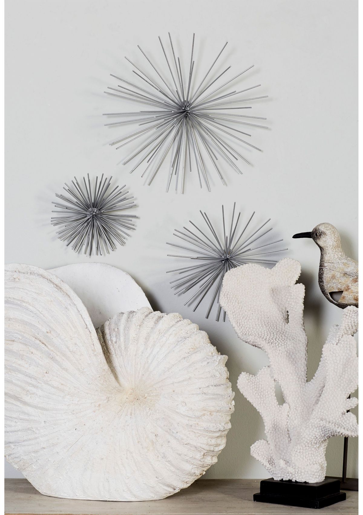 Contemporary Metal Wall Decor - Set of 3