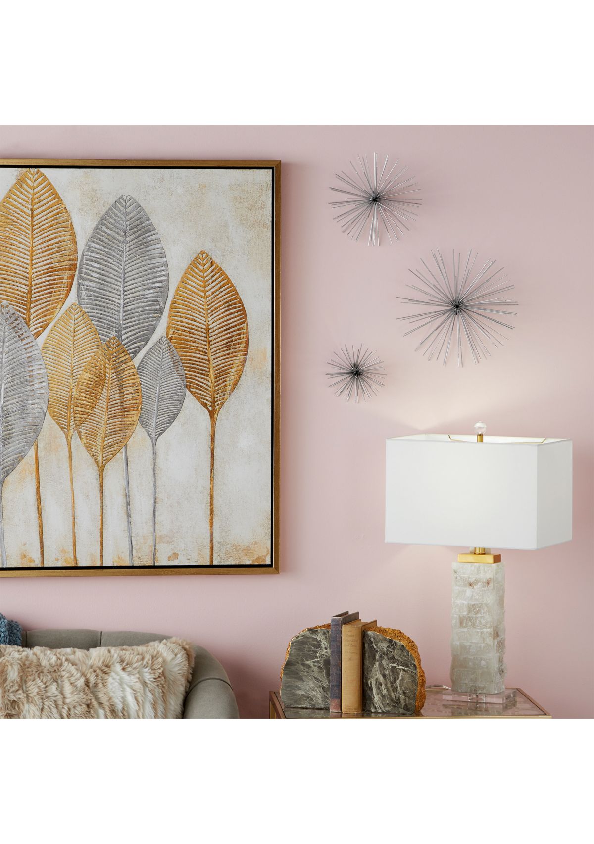 Contemporary Metal Wall Decor - Set of 3