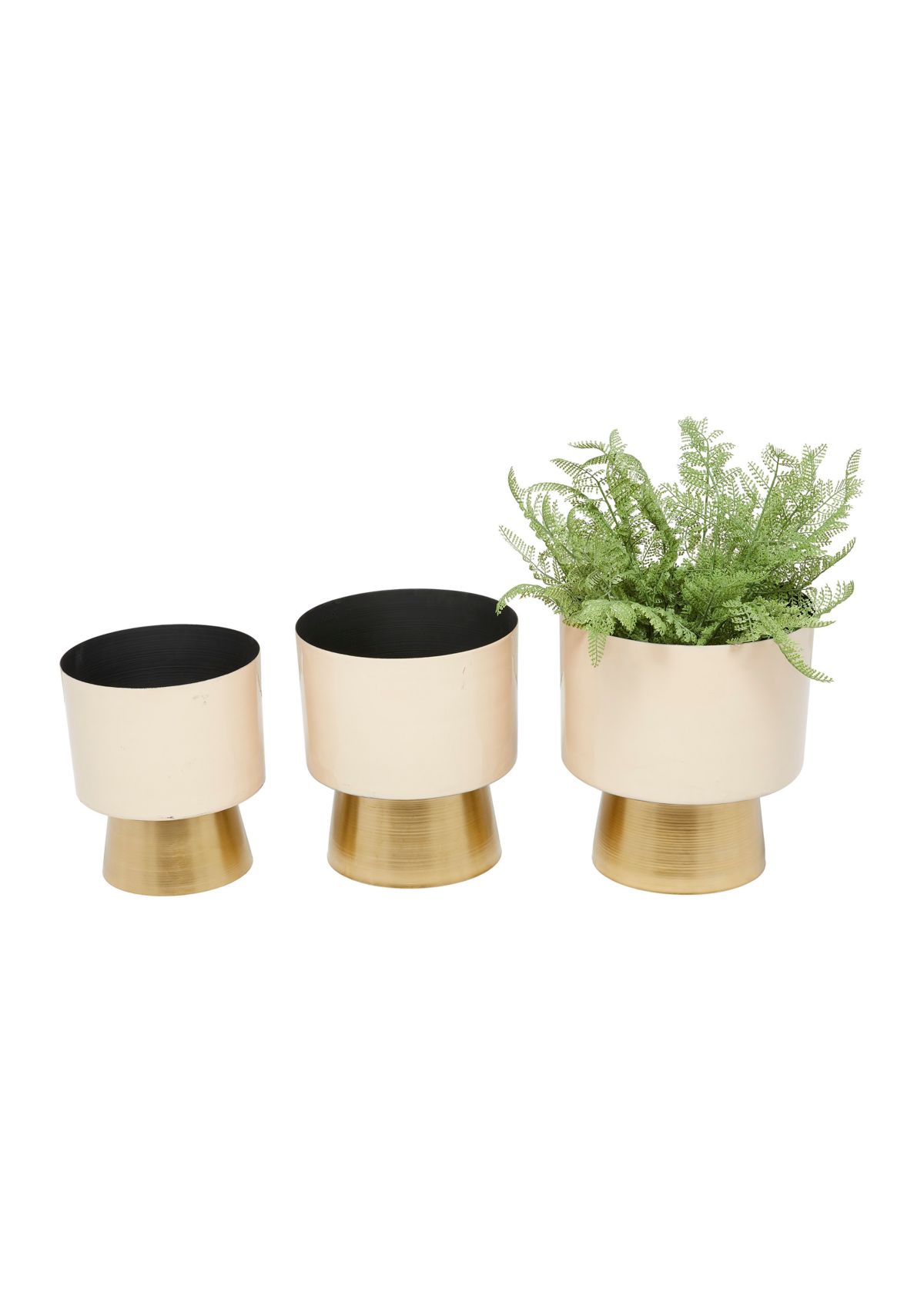 Modern Metal Planter - Set of 3