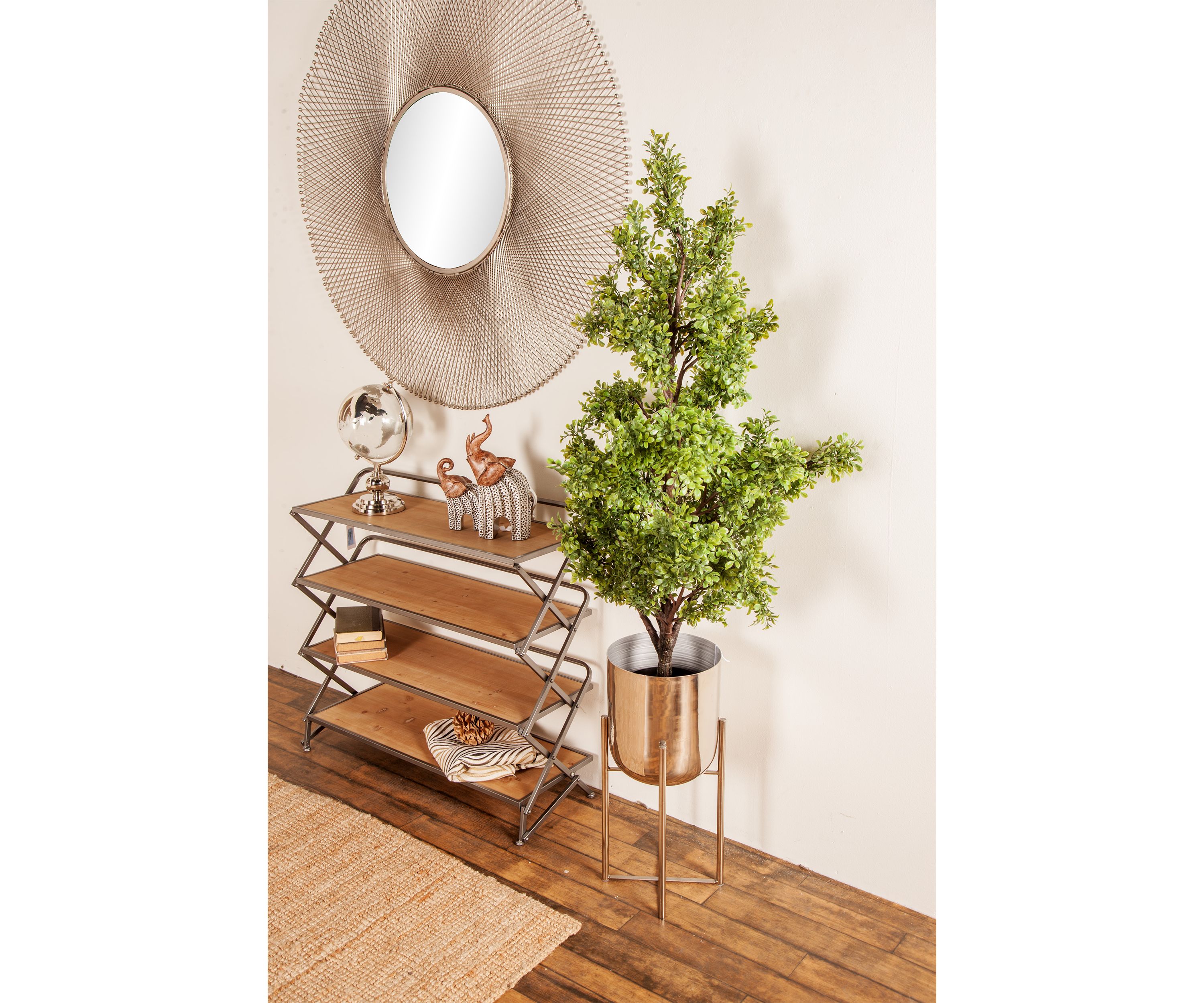 Glam Metal Planter - Set of 2