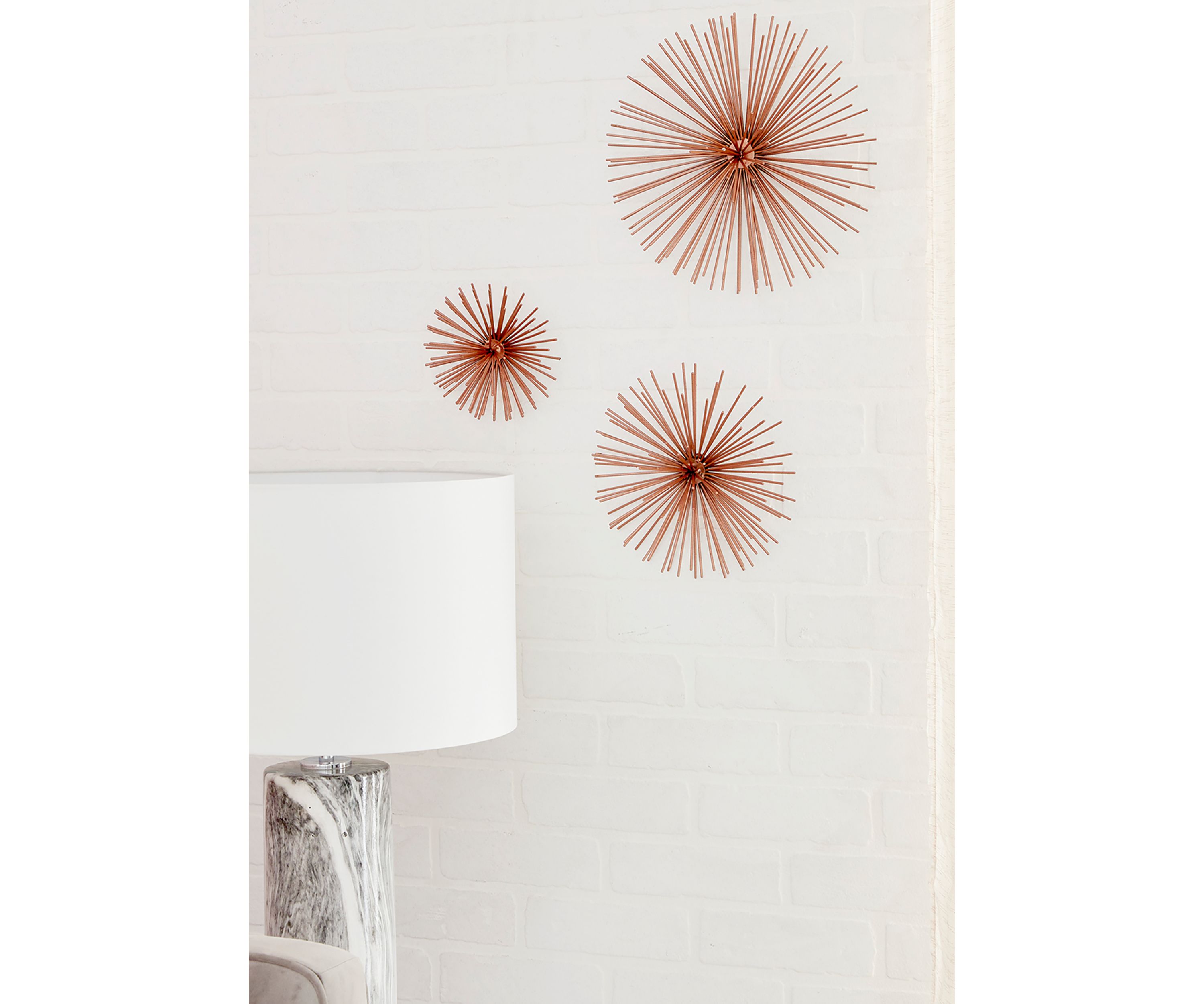 Contemporary Metal Wall Decor - Set of 3