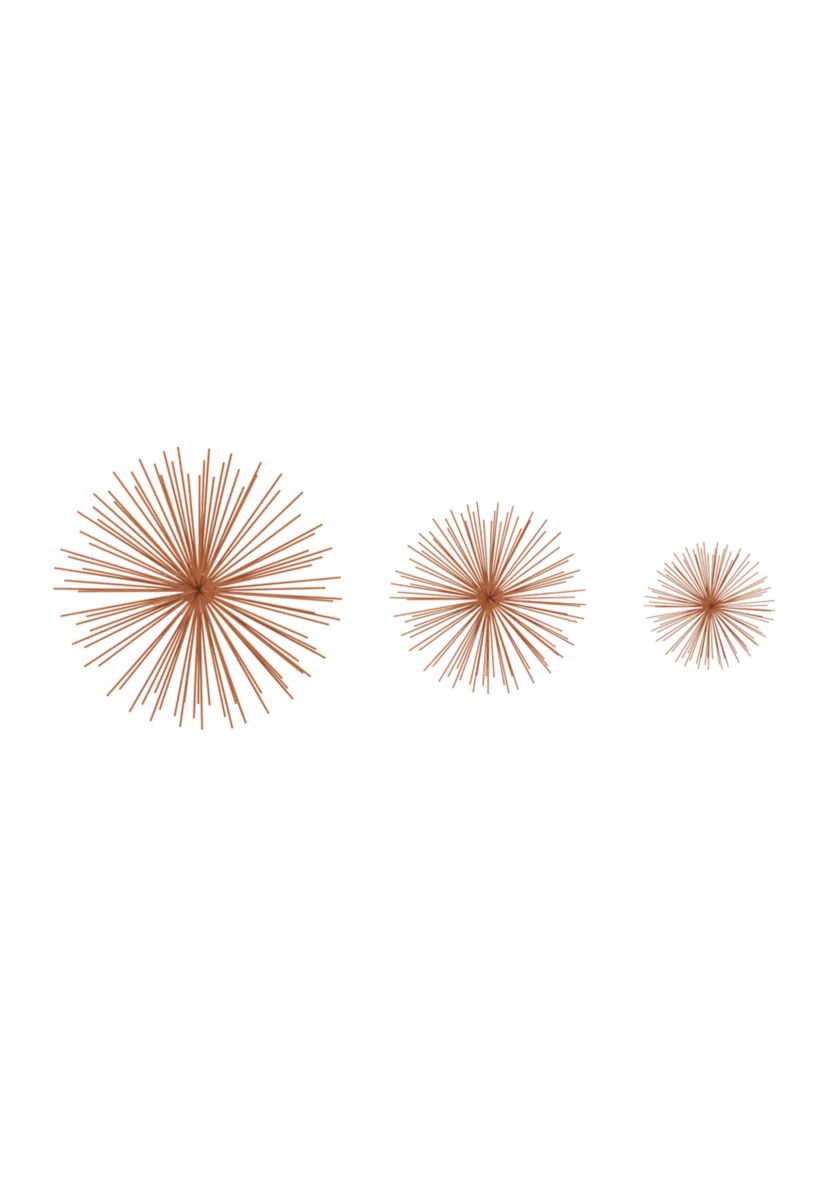 Contemporary Metal Wall Decor - Set of 3