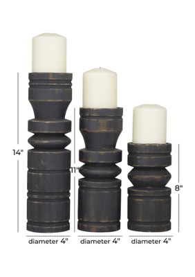 Traditional Wood Candle Holder