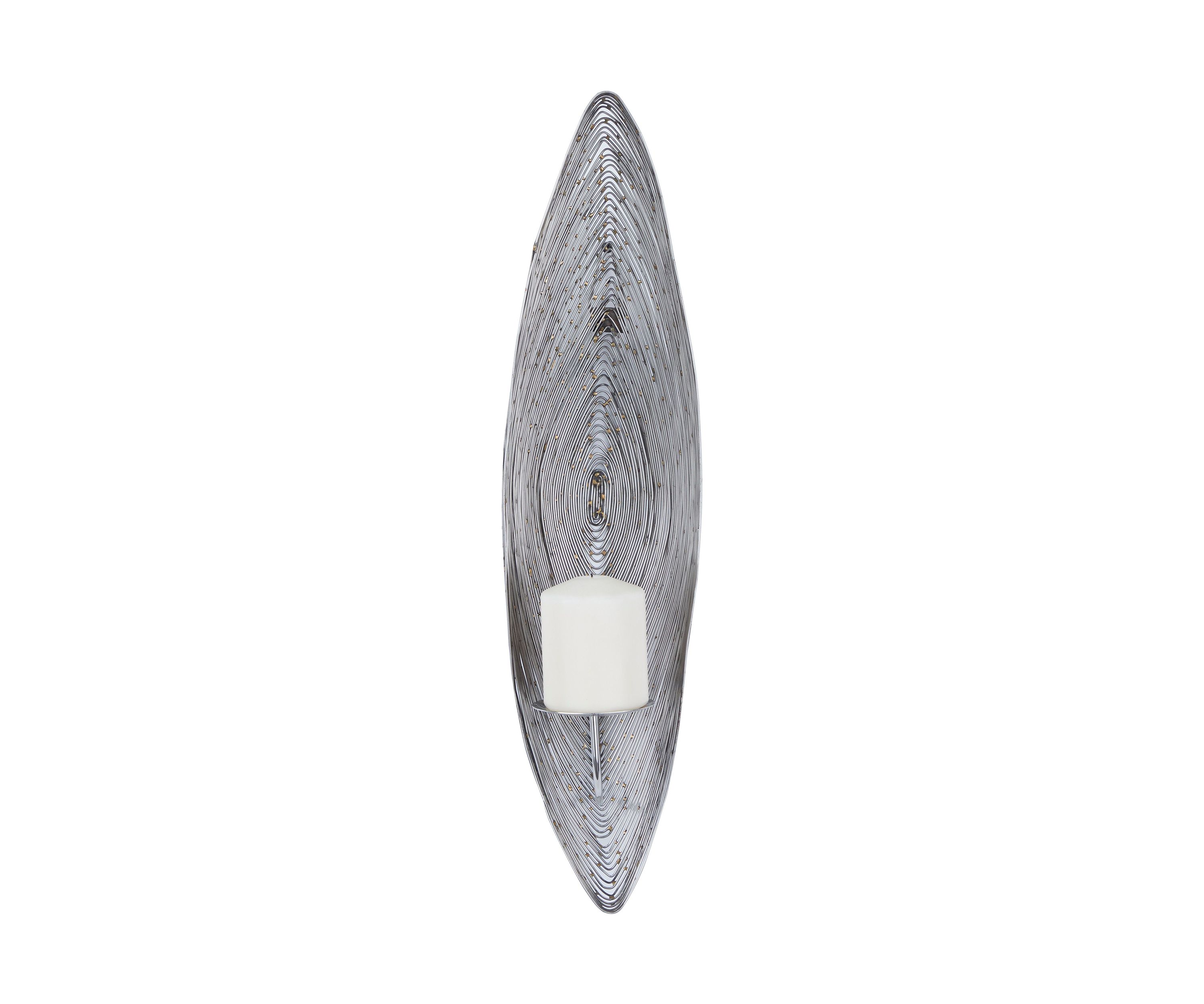 Contemporary Stainless Steel Metal Wall Sconce