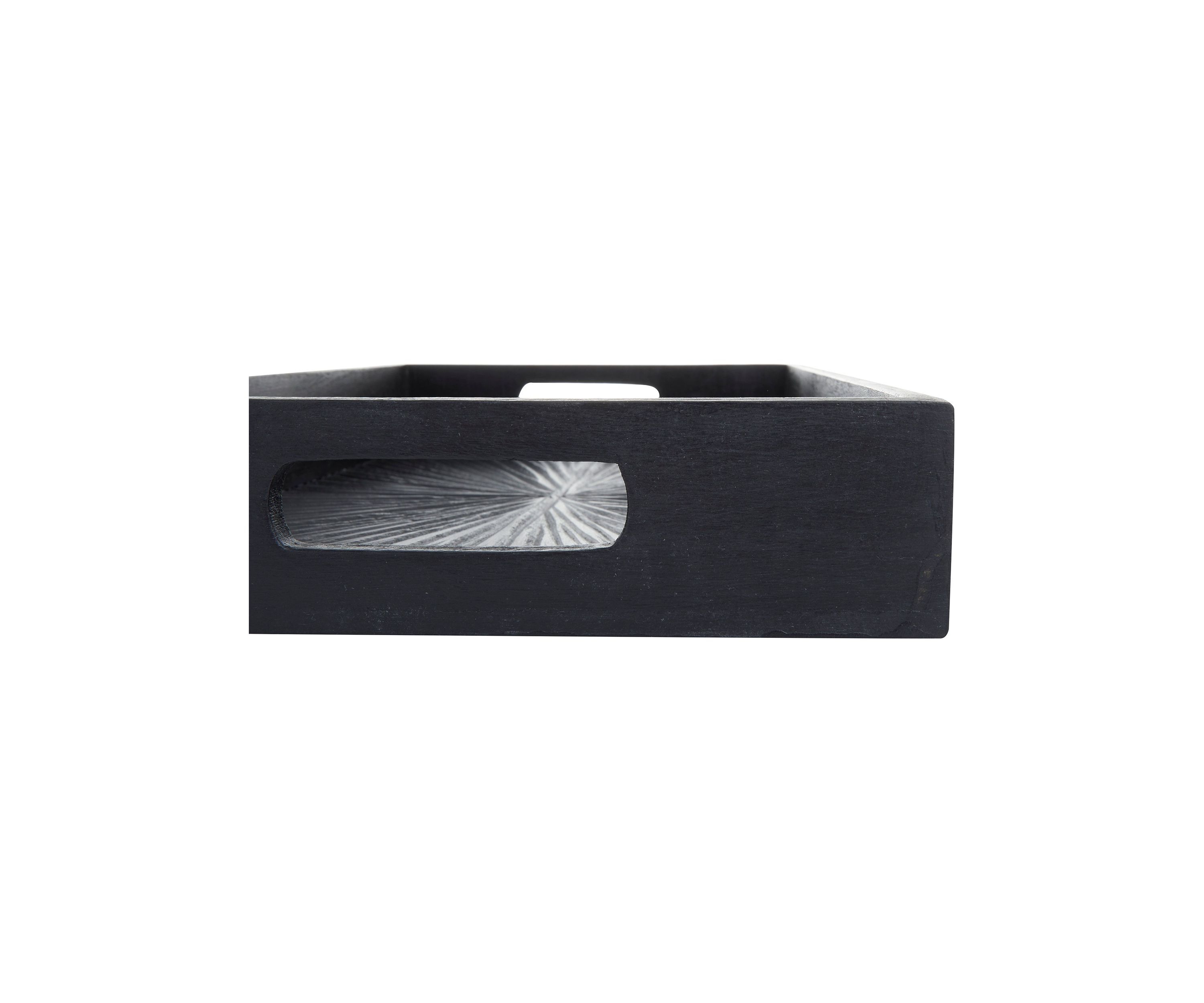 Contemporary Mango Wood Tray - Set of 3