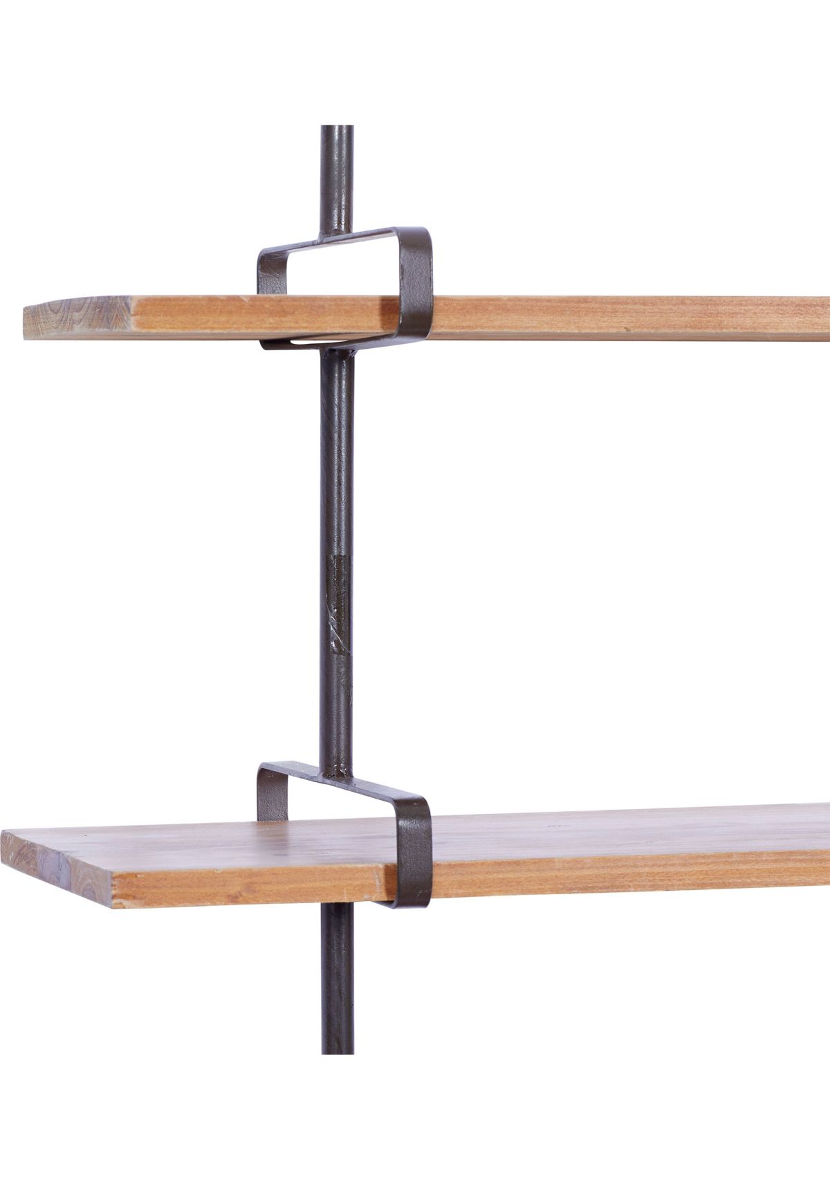 Industrial Wood Wall Shelf