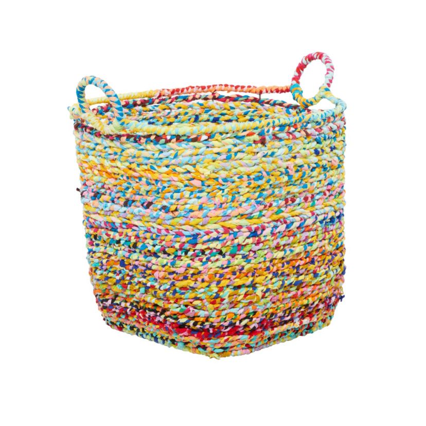 Bohemian Cotton Fabric Storage Basket