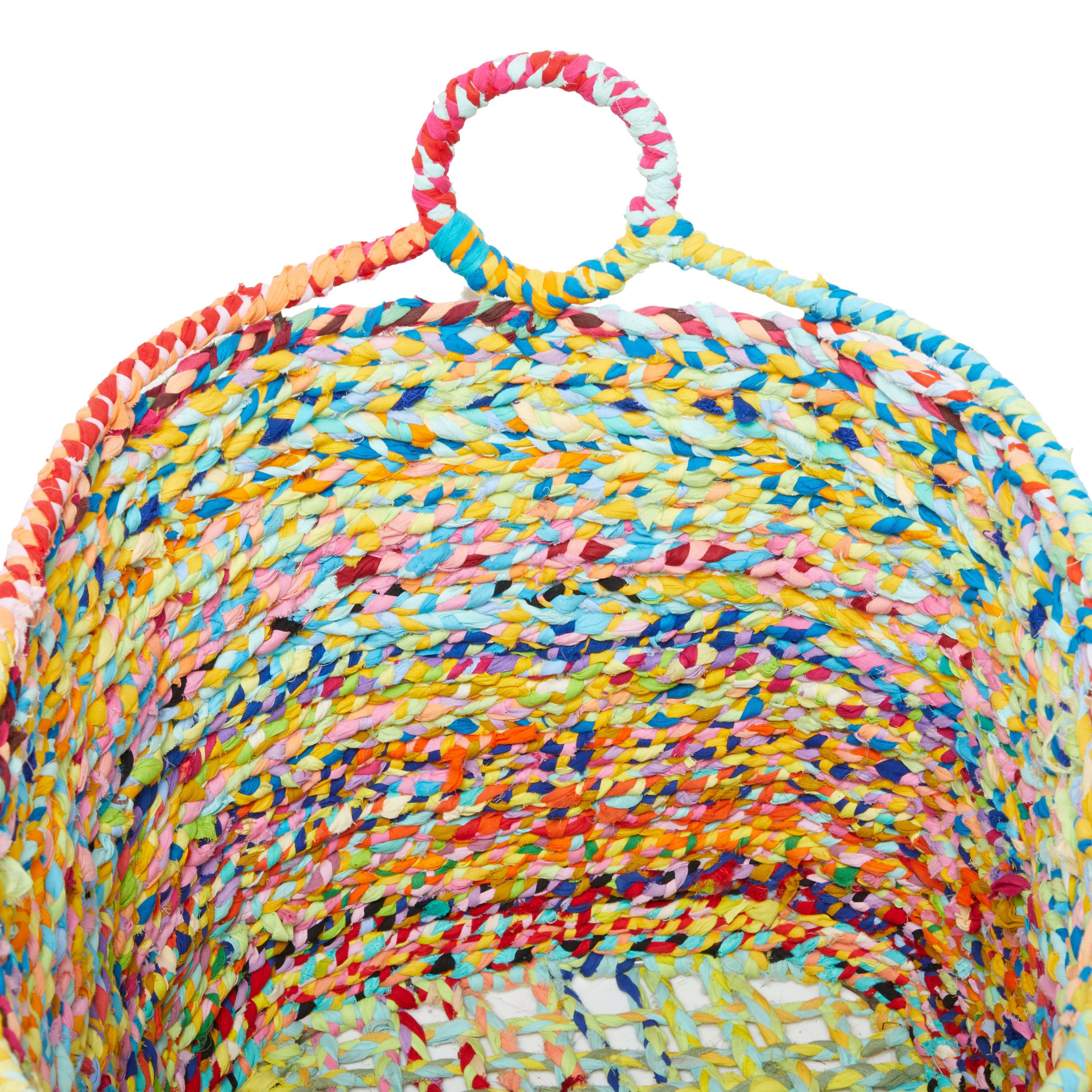Bohemian Cotton Fabric Storage Basket