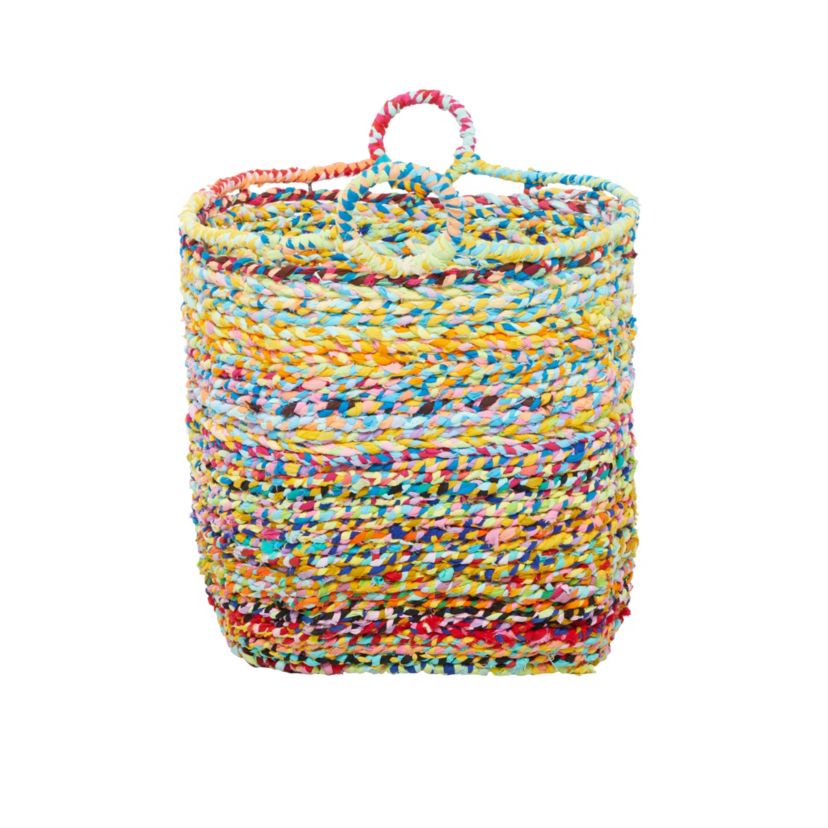 Bohemian Cotton Fabric Storage Basket