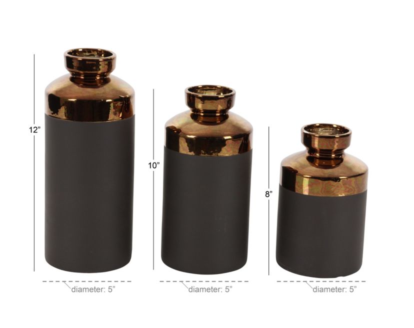 Contemporary Ceramic Vase - Set of 3