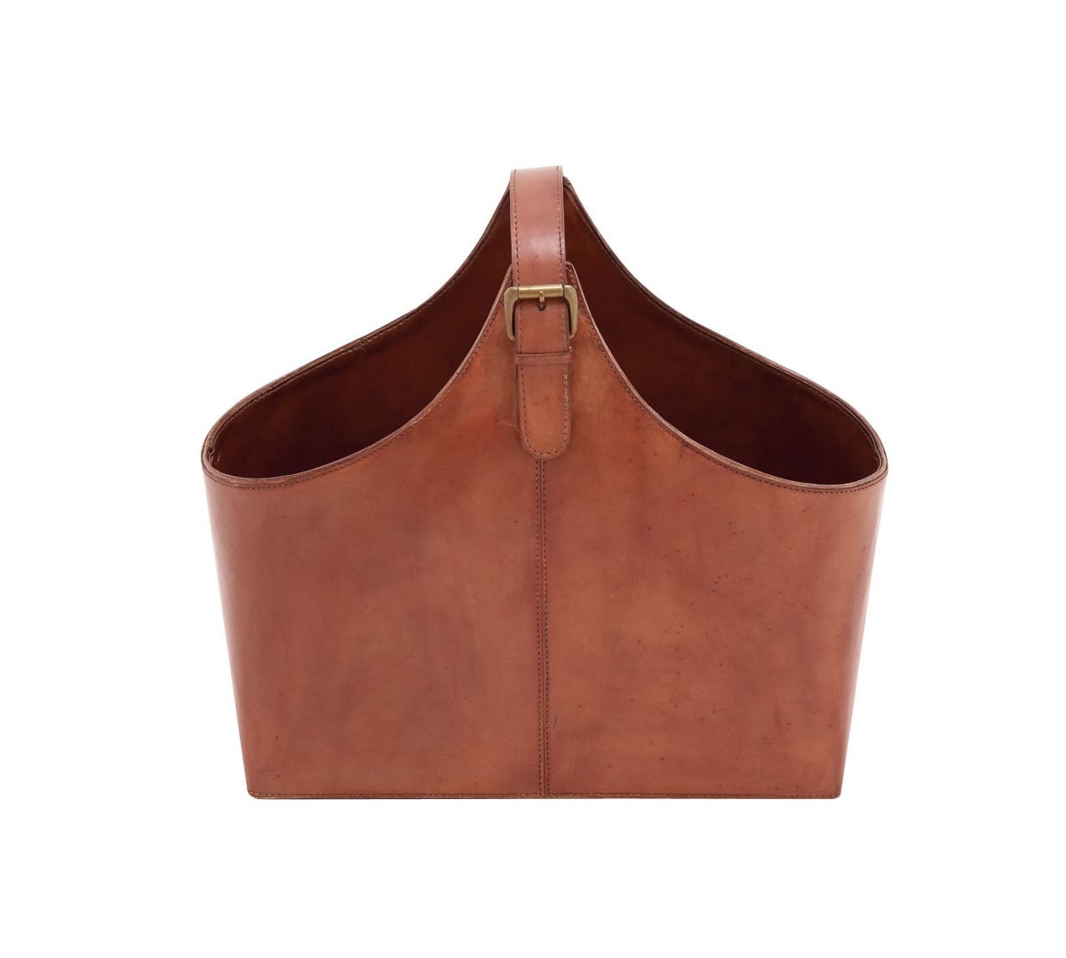Modern Leather Magazine Holder