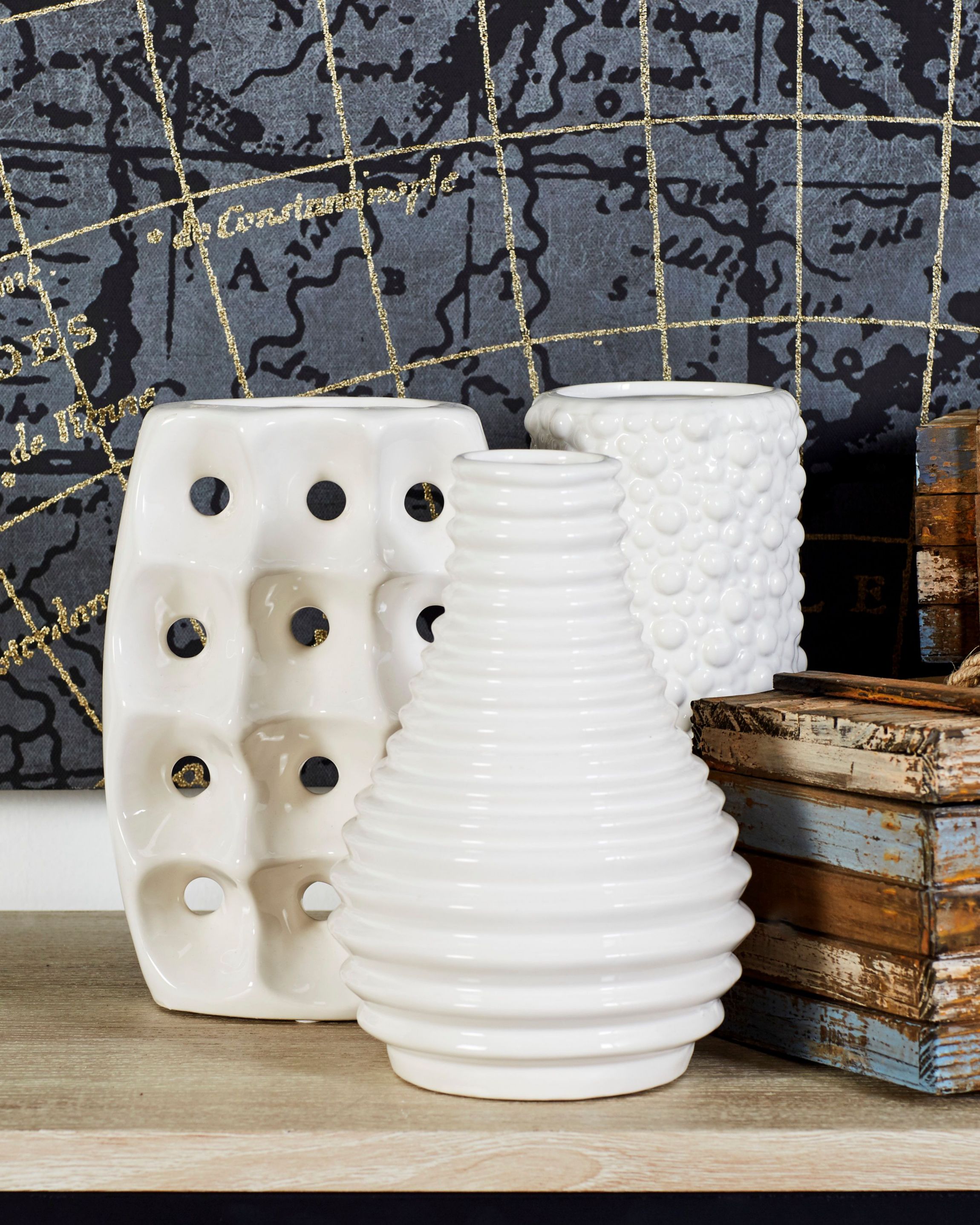 Modern Ceramic Vase - Set of 3