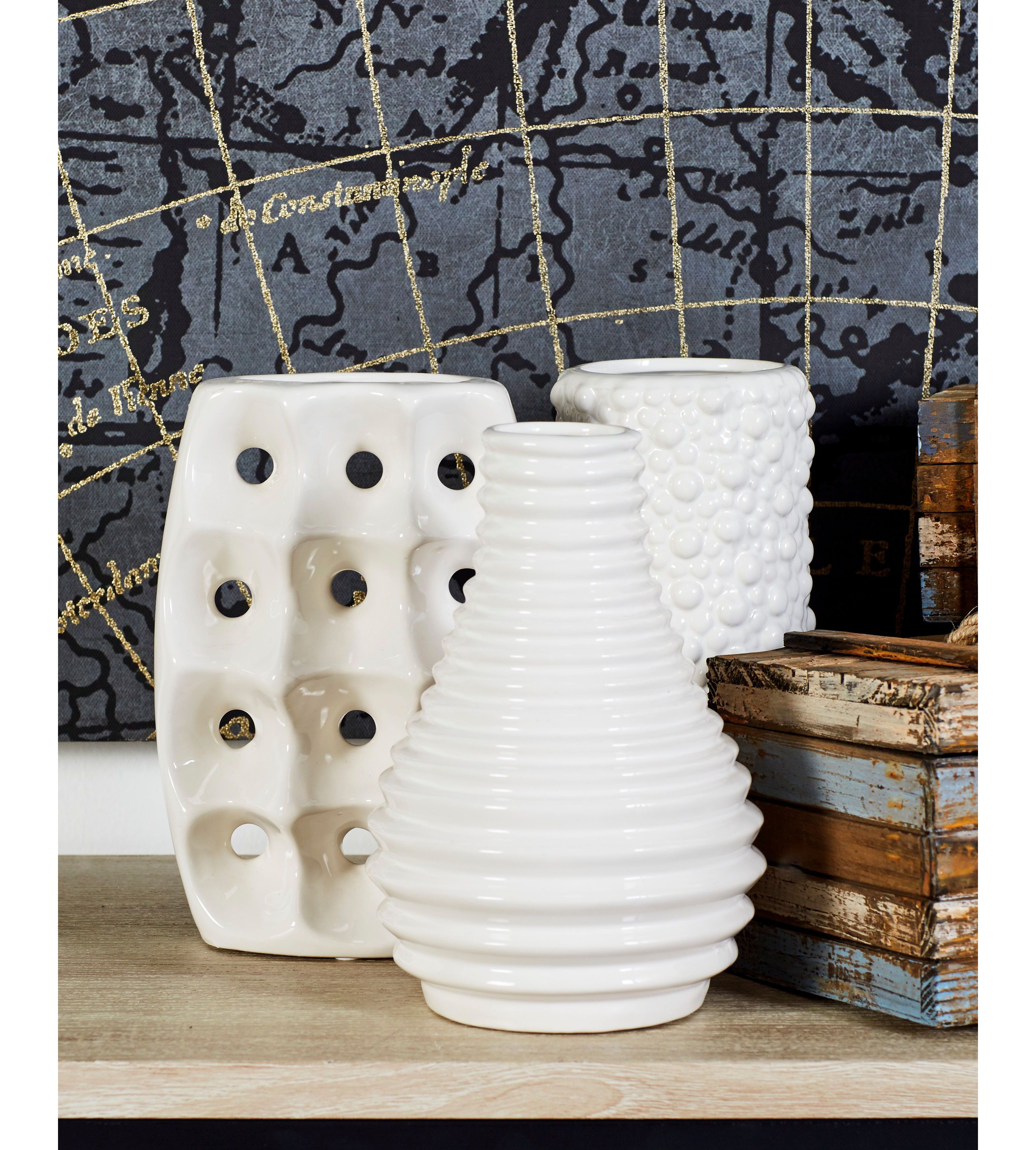 Modern Ceramic Vase - Set of 3