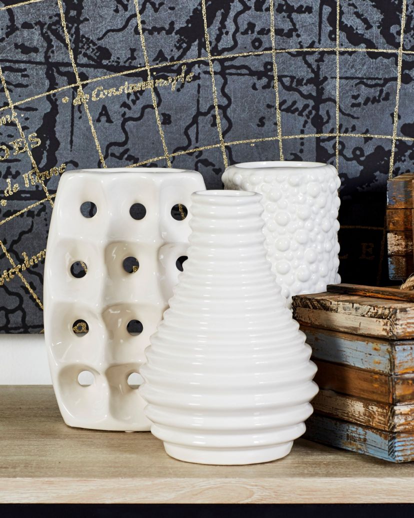Modern Ceramic Vase - Set of 3