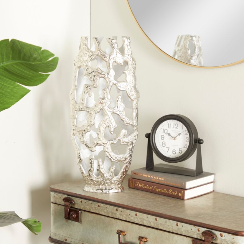 Contemporary Aluminum Metal Vase