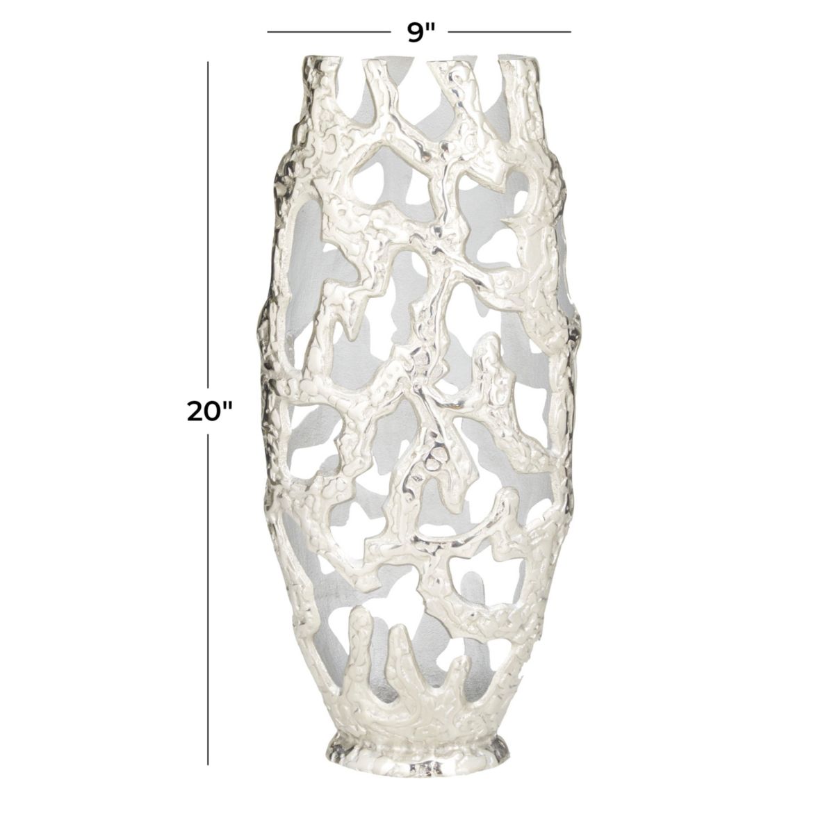 Contemporary Aluminum Metal Vase