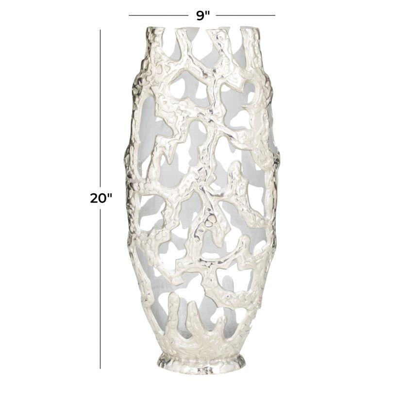 Contemporary Aluminum Metal Vase