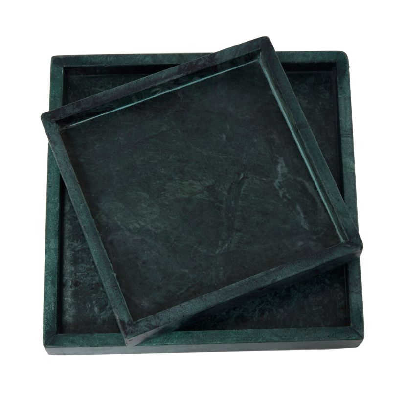Modern Marble Tray - Set of 2