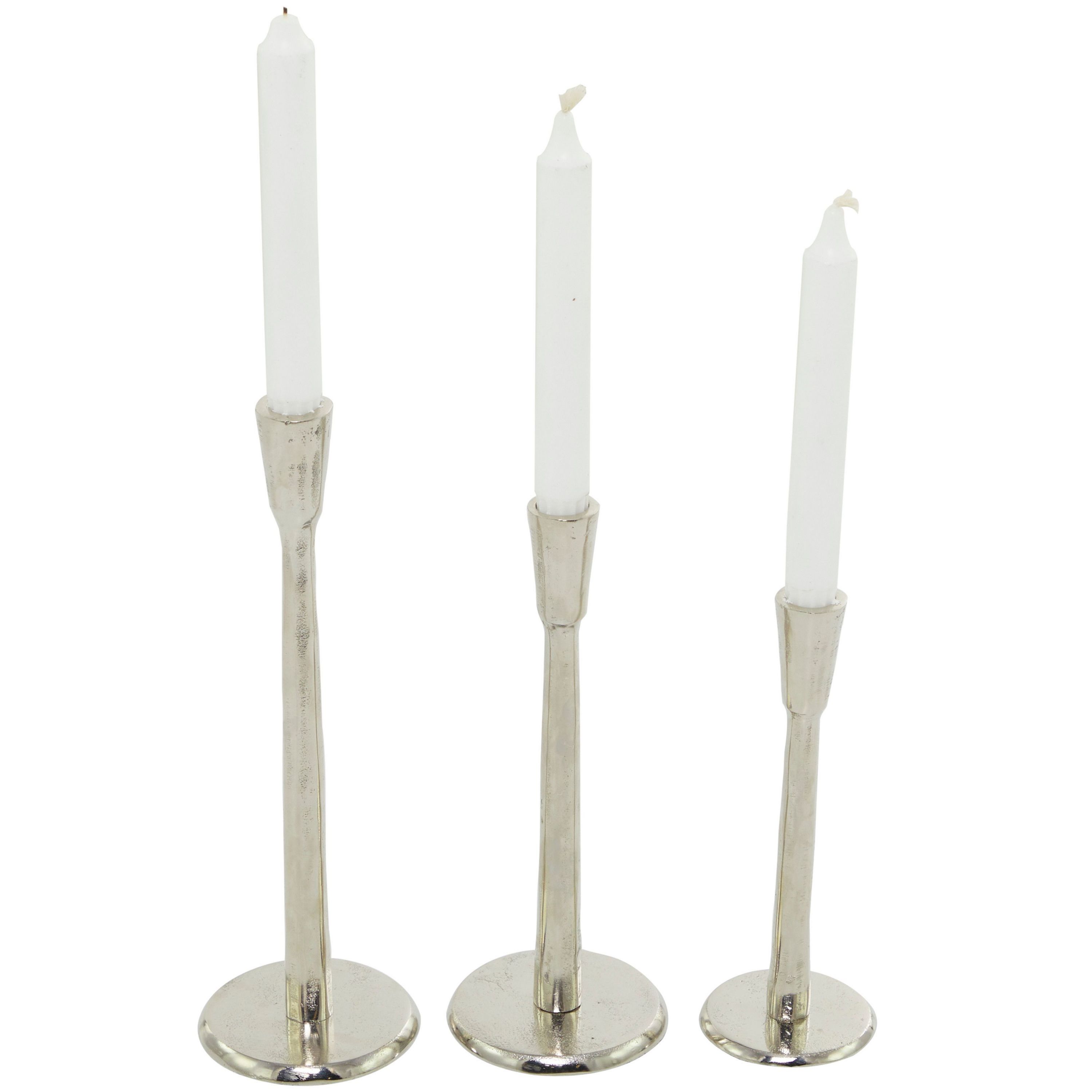 Modern Aluminum Candle Holder - Set of 3