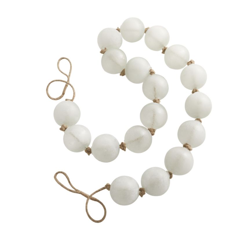 Coastal Glass Garland with Tassel