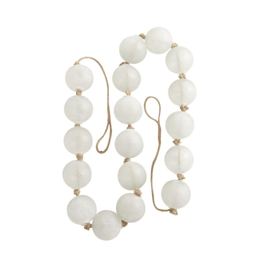 Coastal Glass Garland with Tassel