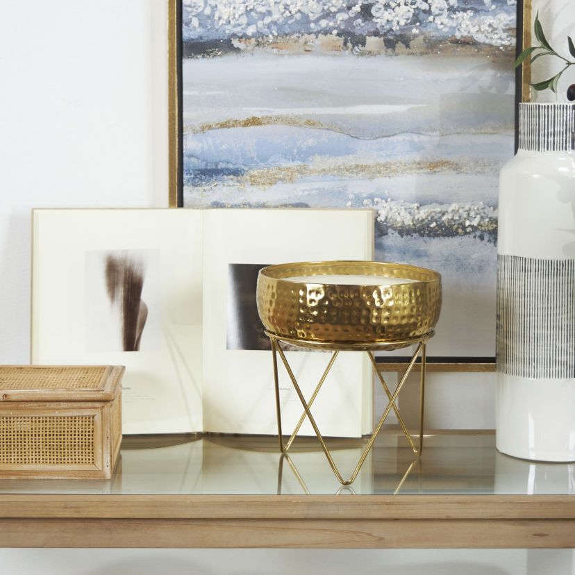 Modern Metal Candle