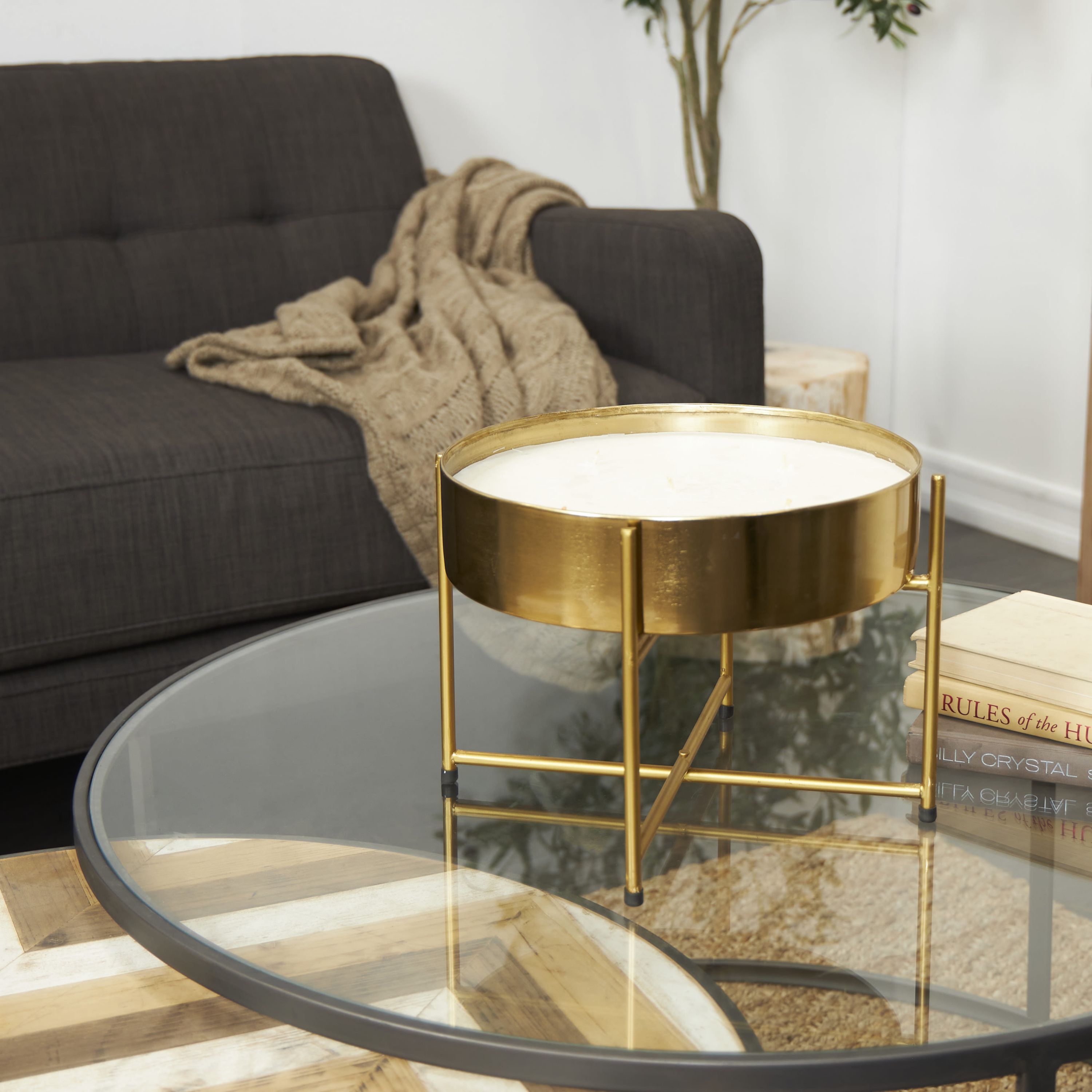Modern Metal Candle