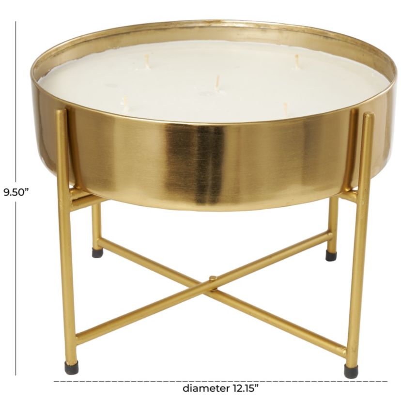 Modern Metal Candle