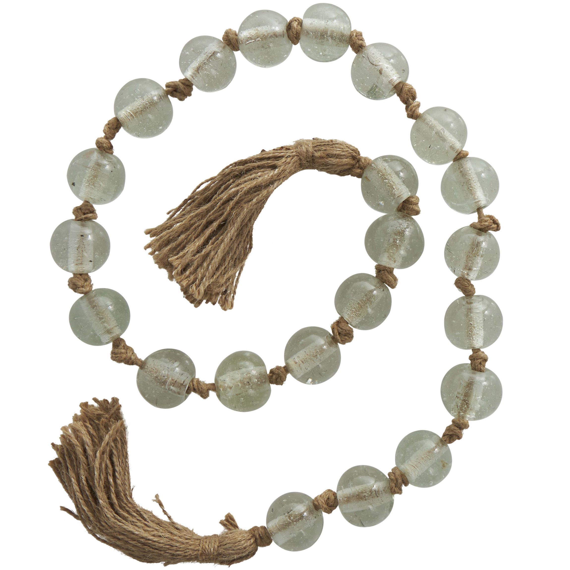 Bohemian Glass Garland with Tassel