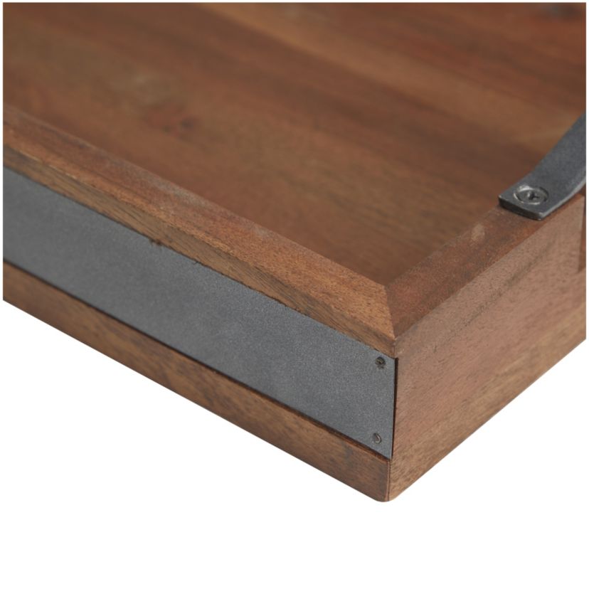 Modern Mango Wood Tray - Set of 3