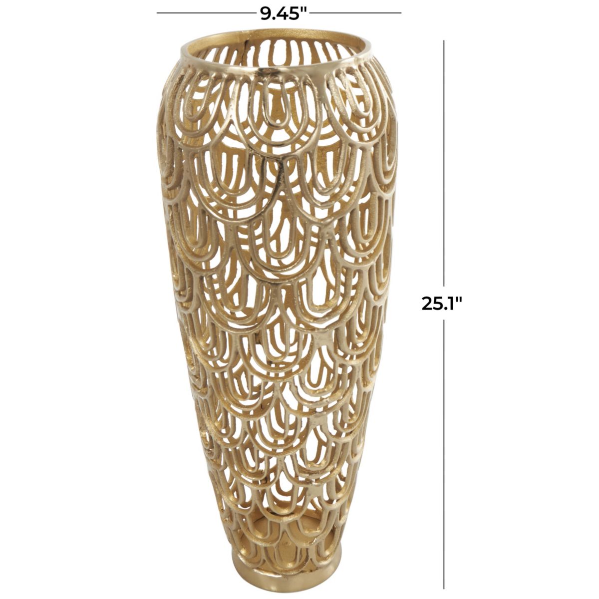 Contemporary Aluminum Metal Vase