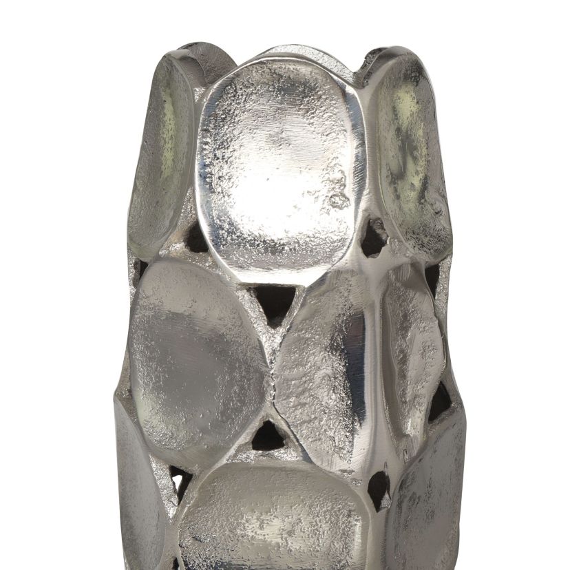 Contemporary Aluminum Metal Vase - Set of 2