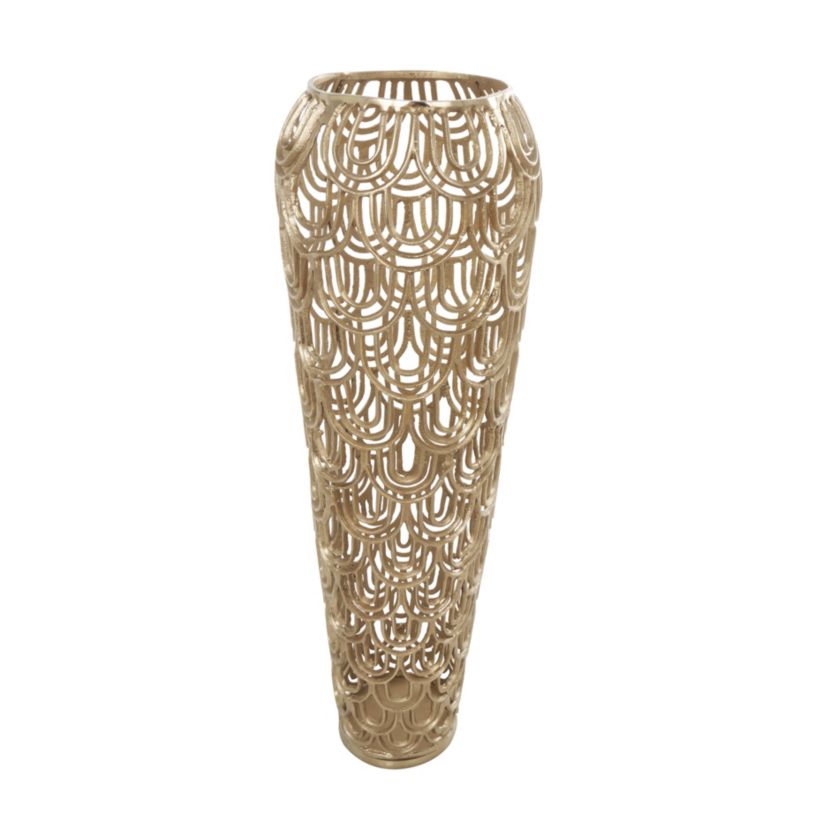 Contemporary Aluminum Metal Vase
