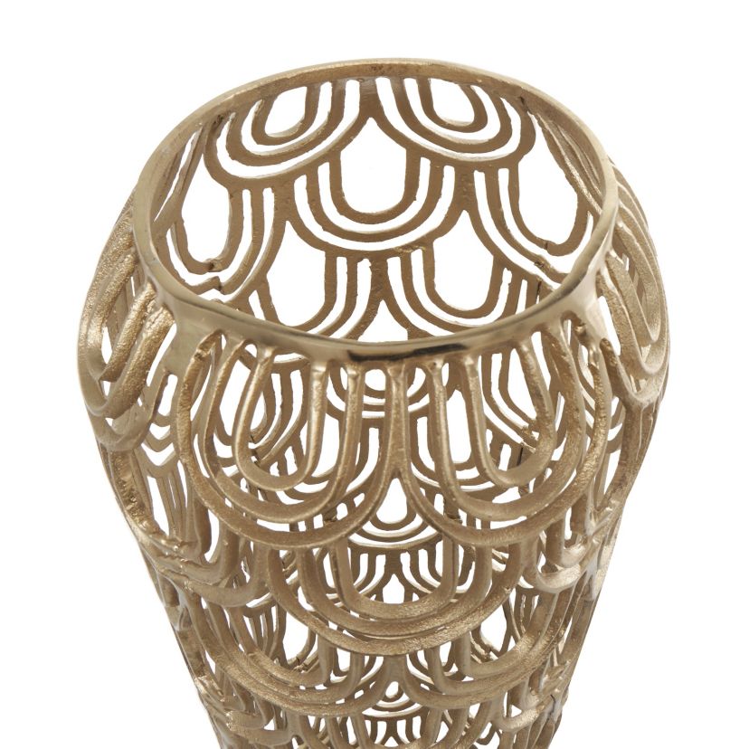 Contemporary Aluminum Metal Vase
