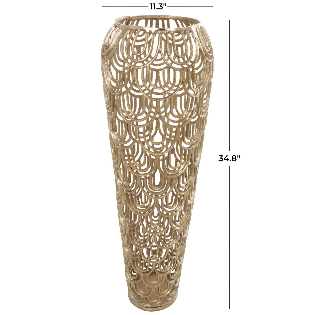 Contemporary Aluminum Metal Vase