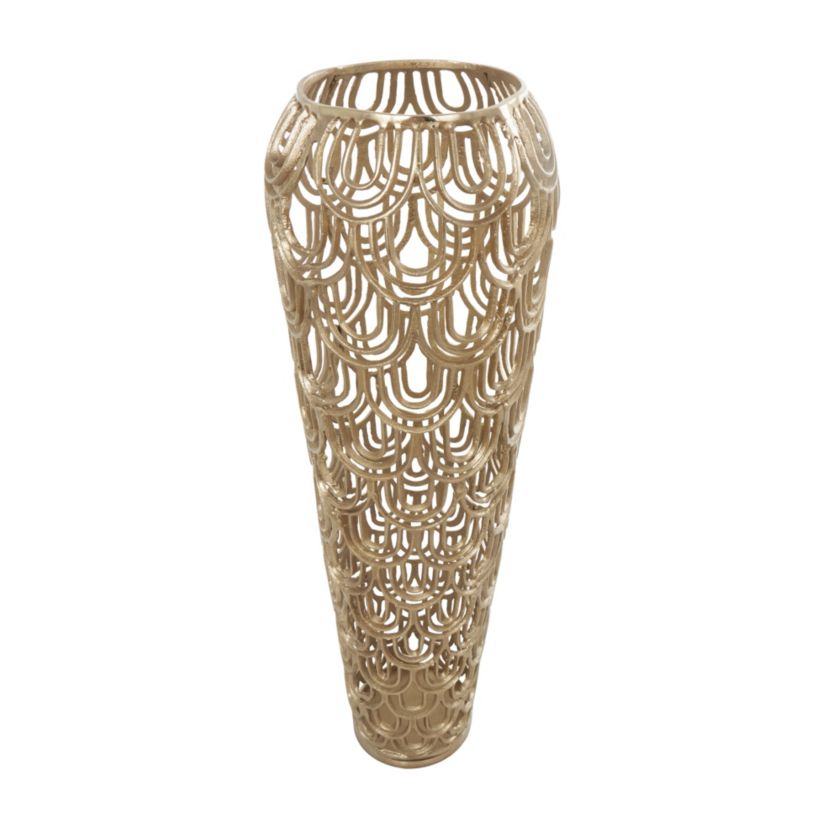 Contemporary Aluminum Metal Vase