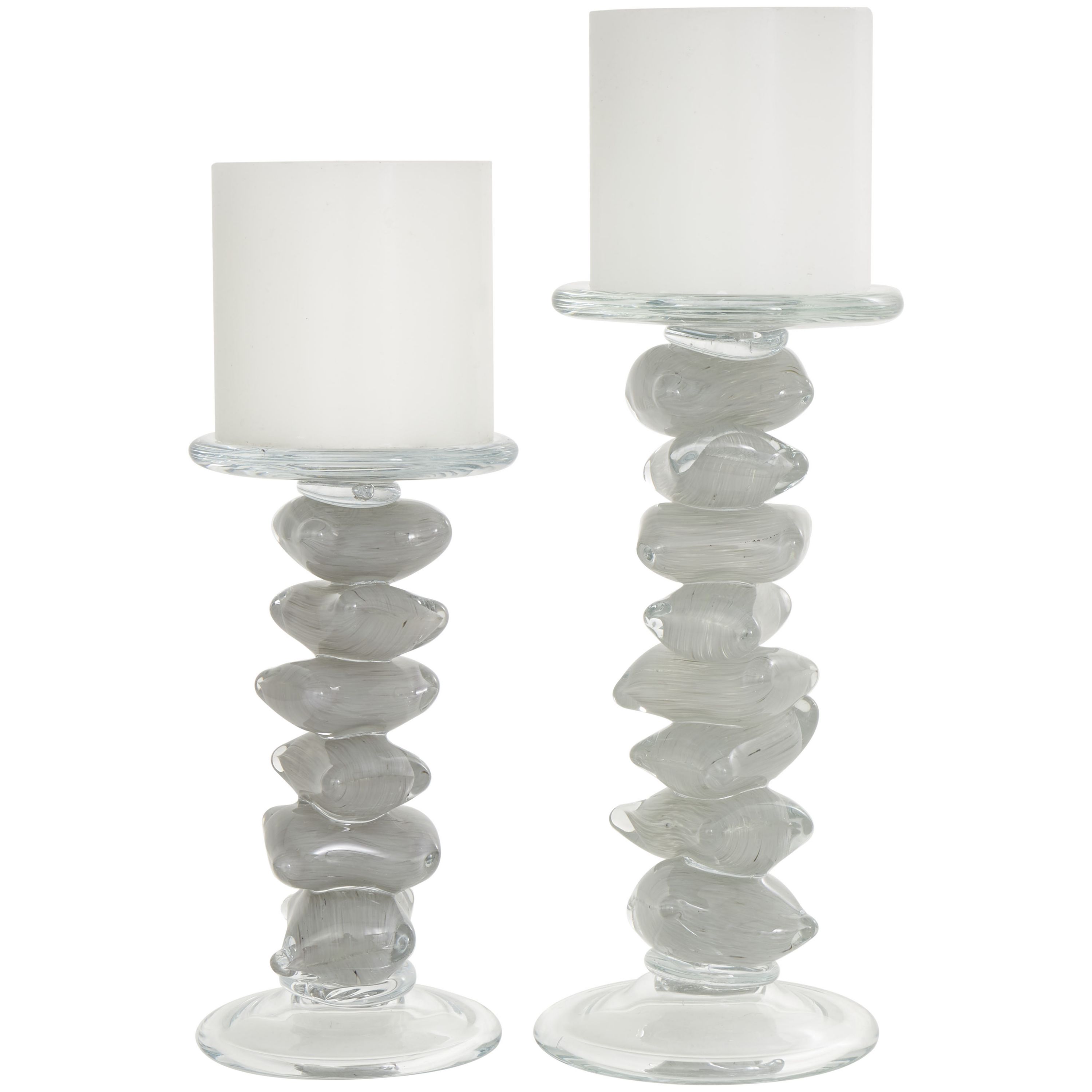 Coastal Glass Candle Holder - Set of 2