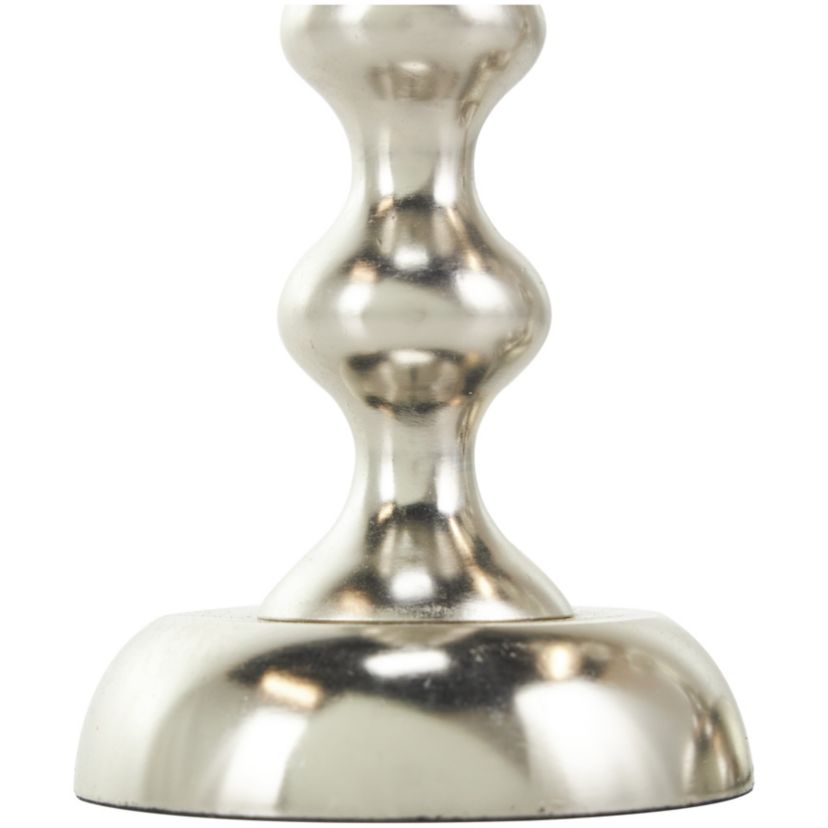 Contemporary Aluminum Metal Candle Holder - Set of 2