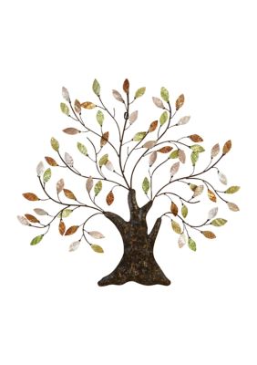 Metal Capiz Tree Wall Art