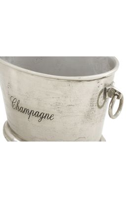 Traditional Aluminum Metal Ice Bucket