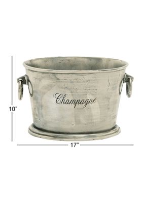 Traditional Aluminum Metal Ice Bucket