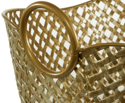 Contemporary Metal Storage Basket